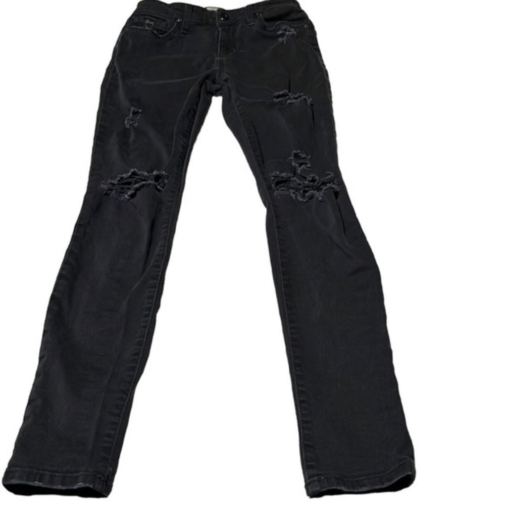 Joe’s Jeans Women’s Distressed Black Skinny Ankle Jeans Size 25
